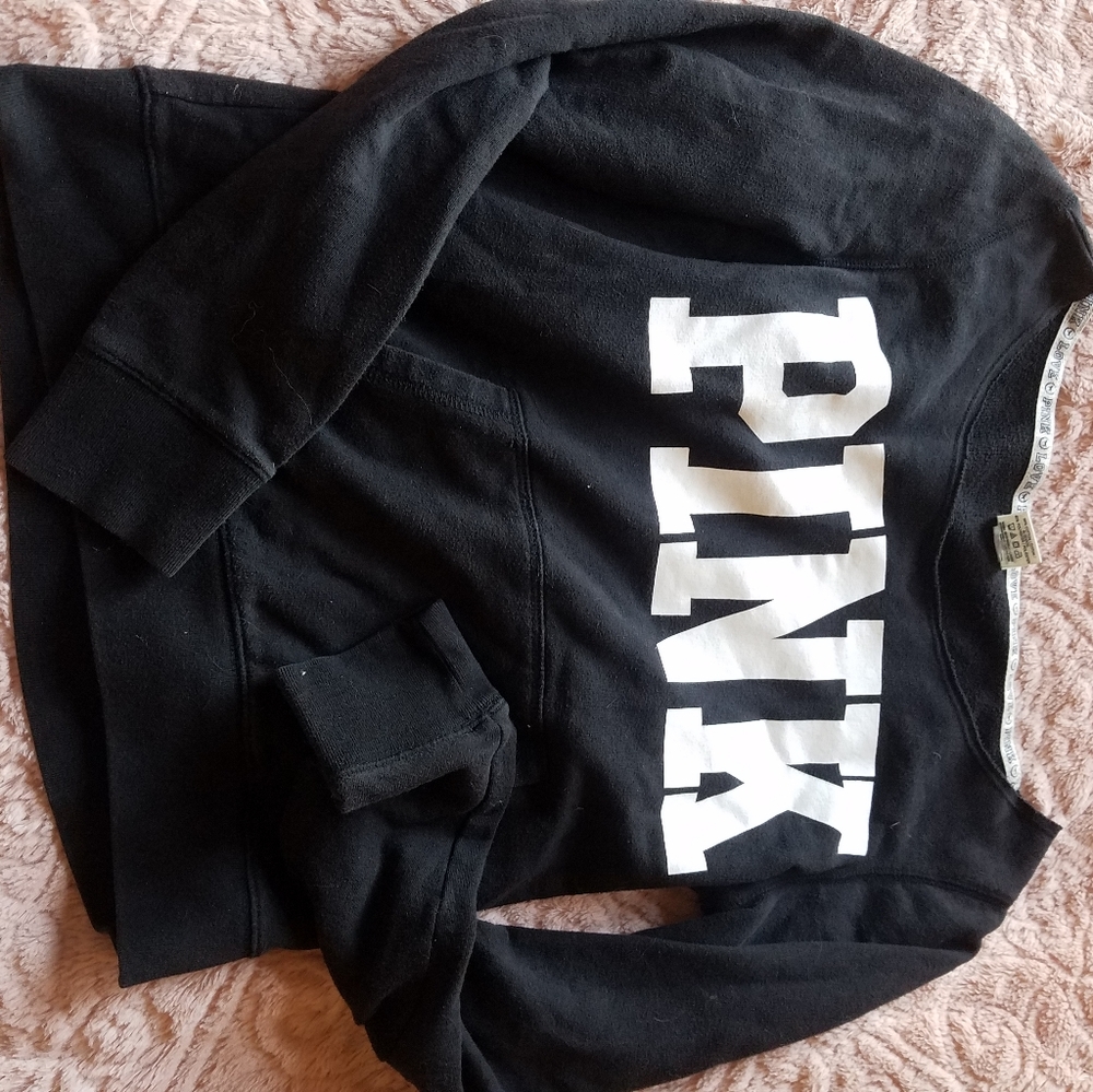 PINK black and white size medium sweatshirt